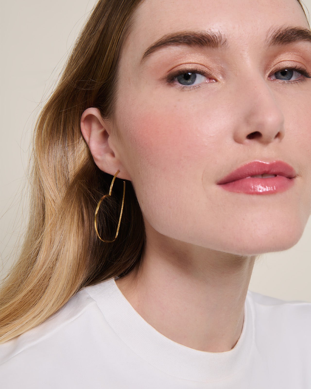 Les créoles Grands Cœurs - dorées à l