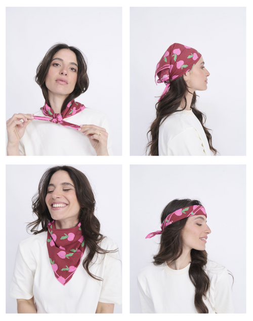 Le foulard Radis love - multicolore - émoi émoi   - 2 