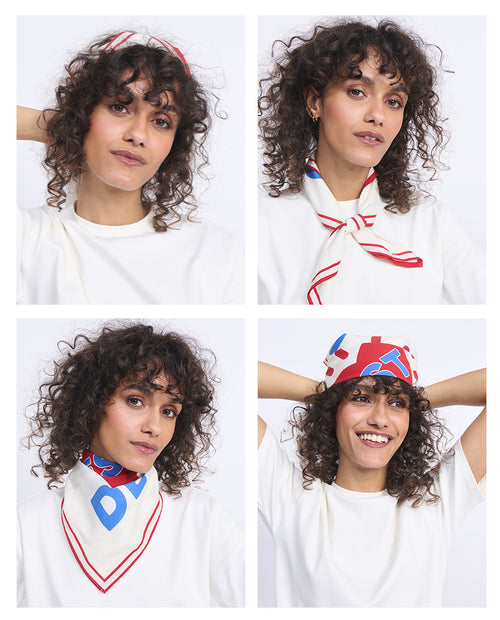 Le foulard L'amour est déclaré - crème - émoi émoi   - 2 
