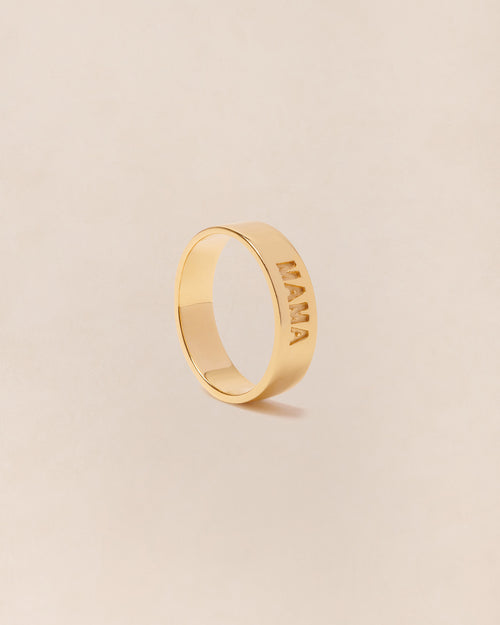 La bague précieuse Mama love en vermeil - émoi émoi   - 1 