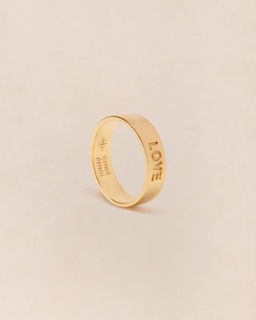 La bague précieuse Mama love en vermeil - émoi émoi   - 2 