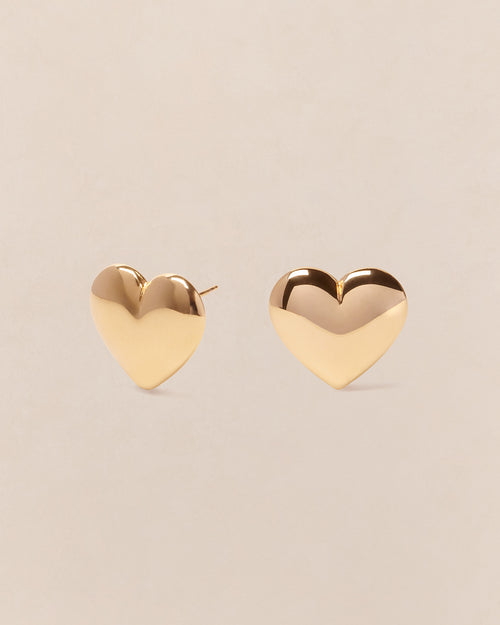 Les boucles d'oreilles précieuses Betty en vermeil - 20mm - émoi émoi   - 1 