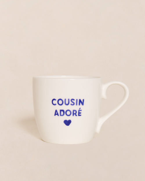 Le mug Cousin adoré - bleu - émoi émoi   - 1 