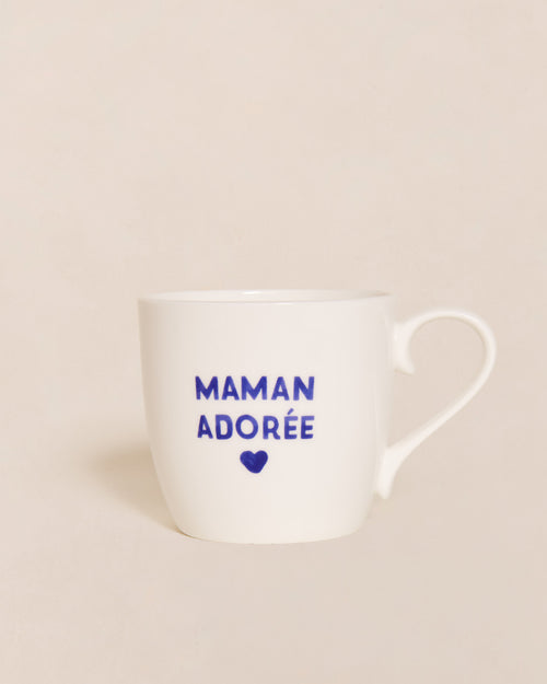 Le mug Maman - message au choix - bleu - émoi émoi   - 1 