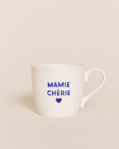 Le mug Mamie - message au choix - bleu - émoi émoi   - 1 