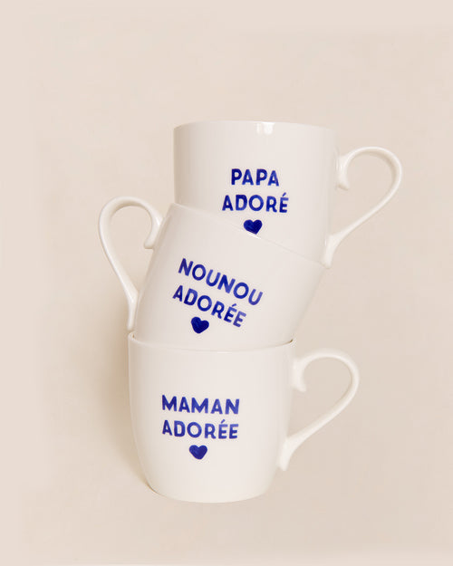 Le mug Nounou adorée - bleu - émoi émoi   - 2 