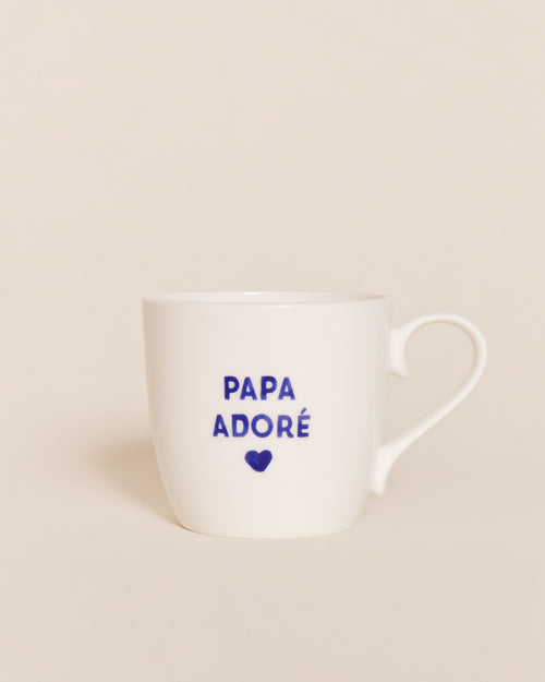 Le mug Papa - message au choix - bleu - émoi émoi   - 1 