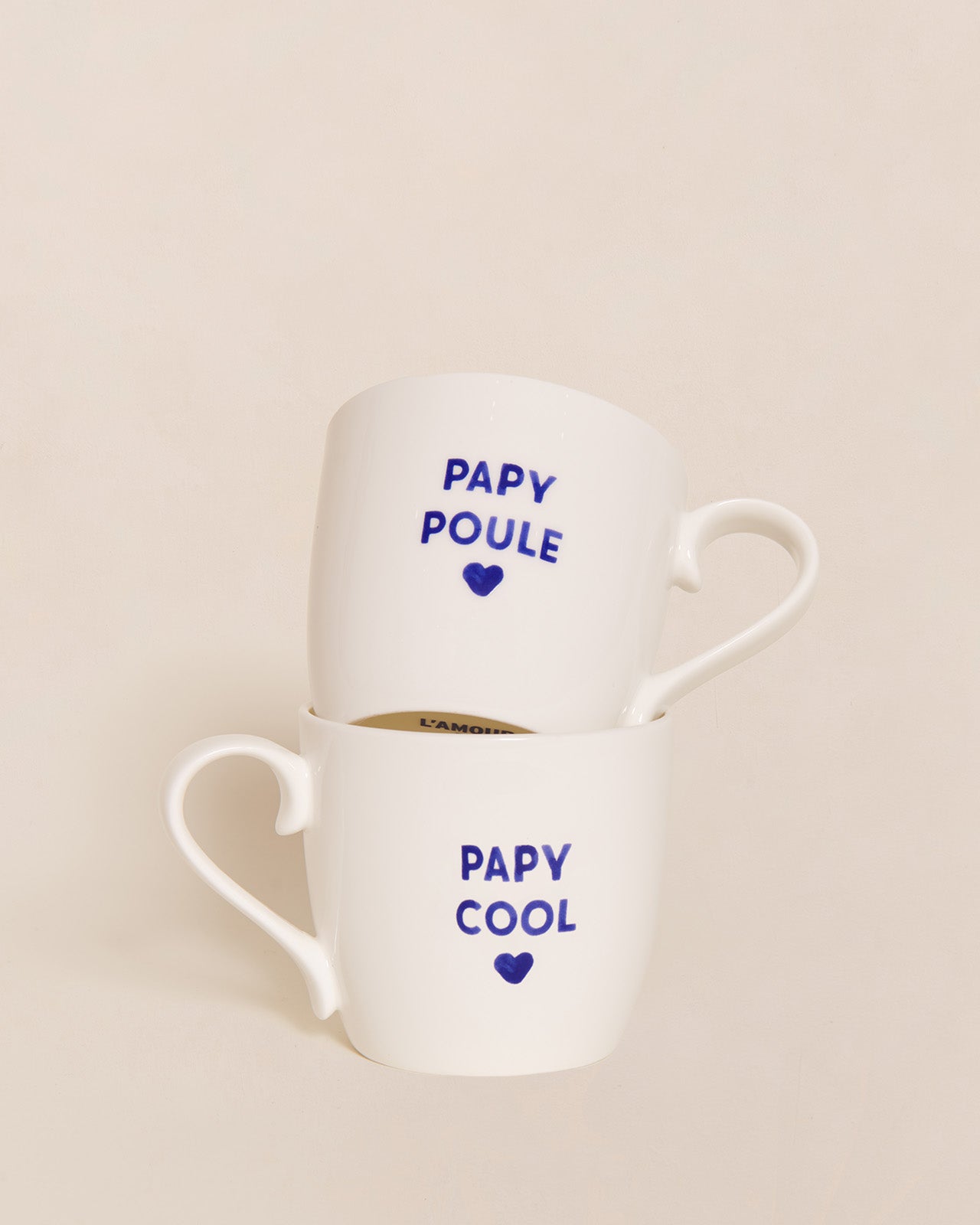 Le mug Papy - message au choix - bleu