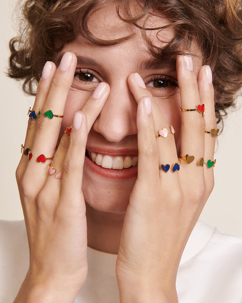 La bague Billie - dorée à l'or fin 24 carats - émoi émoi   - 2 