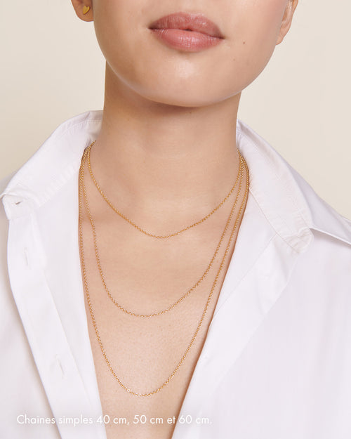 Le collier chaîne simple - émoi émoi   - 2 