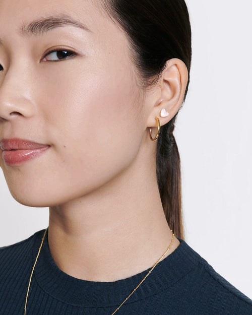 Les Créoles Carmen - dorés à l'or fin 24 carats - 20 mm - émoi émoi   - 2 