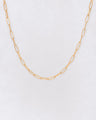 Le collier maillons fins doré à l