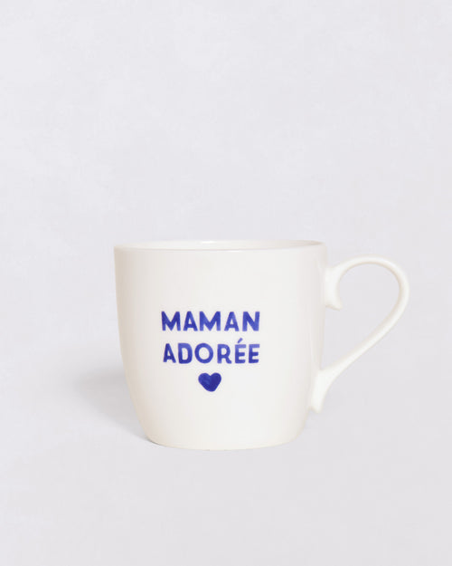 Le mug Maman - message au choix - bleu - émoi émoi   - 1 