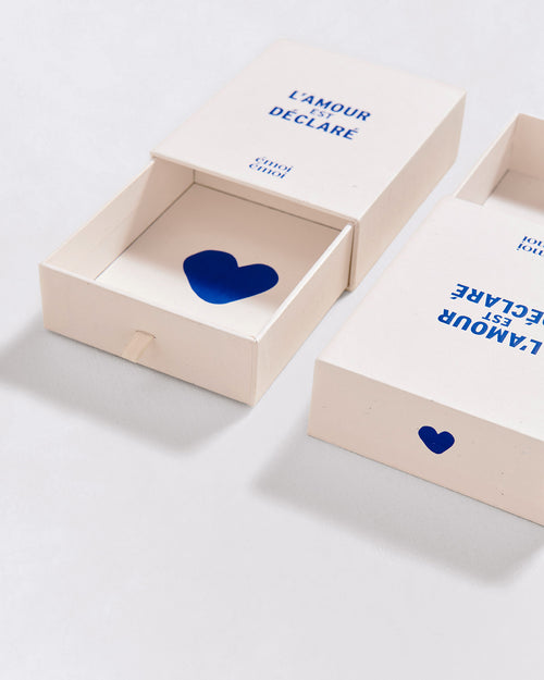 La boîte cadeau Bijoux - L'amour est déclaré - crème - émoi émoi   - 2 