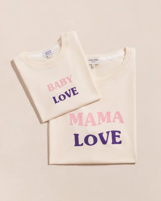 Baby Sweets I LOVE MAMA PAPA - T-shirt imprimé - white/blanc