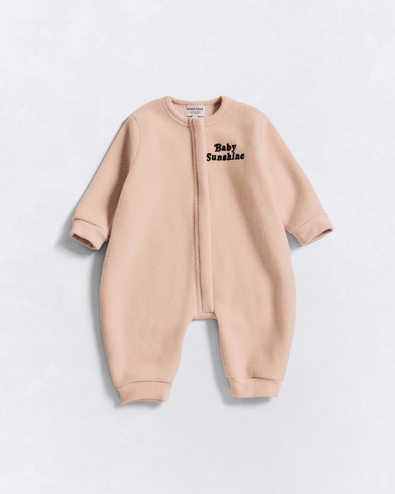 La mini combi Baby sunshine en polaire recyclée - beige