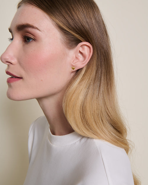 Les boucles d'oreilles précieuses Barbara en vermeil - 7mm - émoi émoi   - 4 