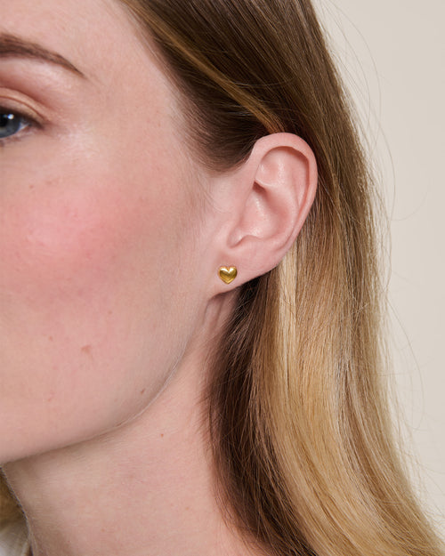 Les boucles d'oreilles précieuses Barbara en vermeil - 7mm - émoi émoi   - 2 