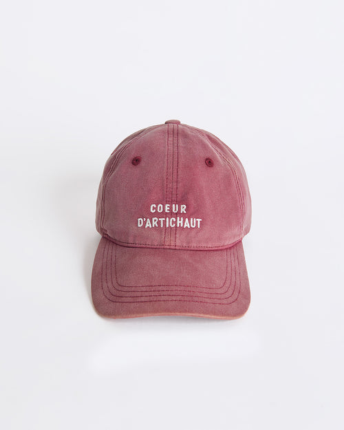 La casquette Cœur d'artichaut - merlot - émoi émoi   - 1 