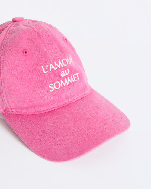 La casquette L'amour au sommet - rose garment dye - émoi émoi   - 4 