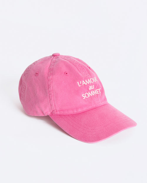 La casquette L'amour au sommet - rose garment dye - émoi émoi   - 1 