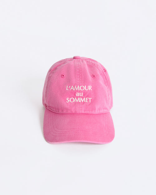 La casquette L'amour au sommet - rose garment dye - émoi émoi   - 2 