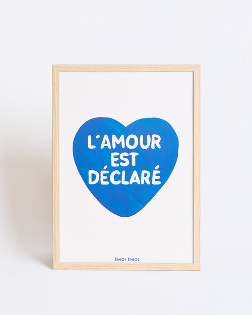 L'affiche L'amour est déclaré - bleu - émoi émoi   - 1 