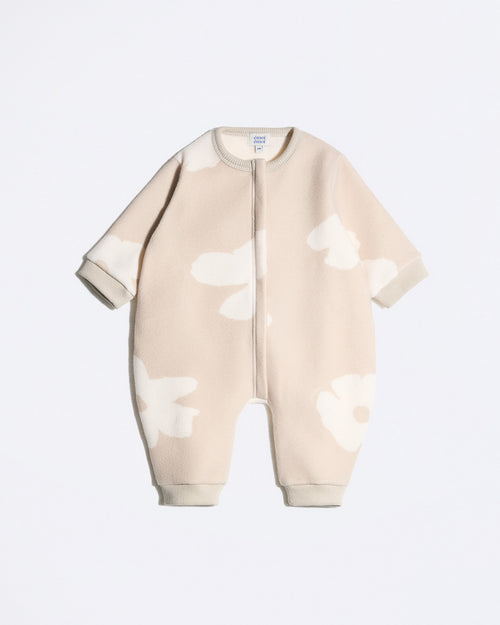 La mini combinaison en polaire recyclée - Biscotti flowers - émoi émoi   - 2 