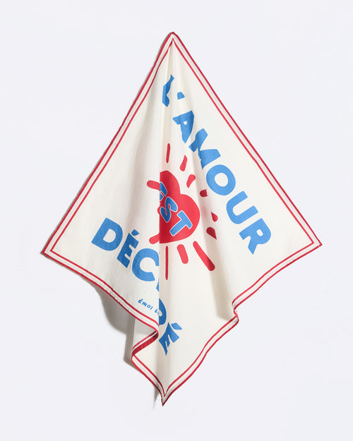 Le foulard L'amour est déclaré - crème - émoi émoi   - 4 