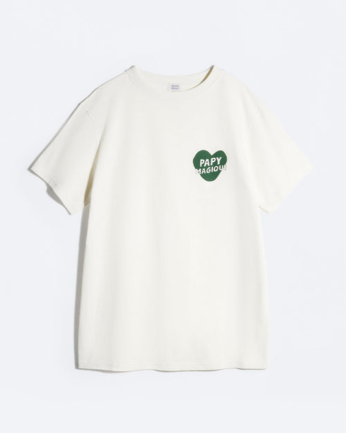 Le t-shirt Papy magique en coton bio - crème - émoi émoi   - 1 