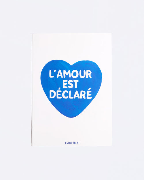 L'affiche L'amour est déclaré - bleu - émoi émoi   - 2 