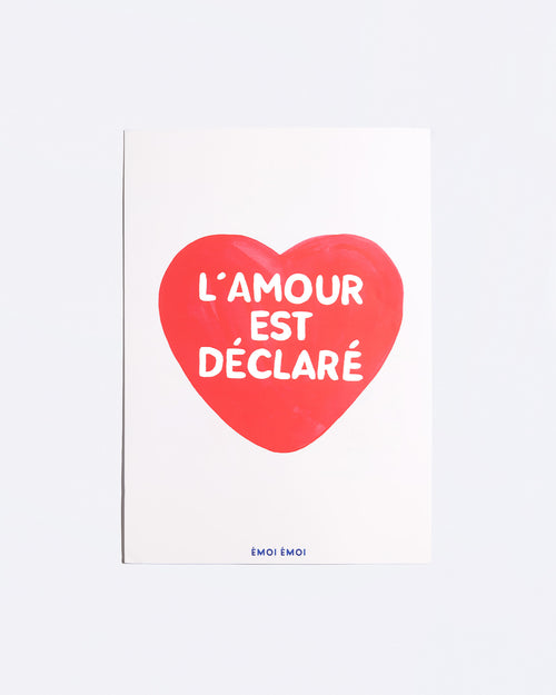 L'affiche L'amour est déclaré - rouge - émoi émoi   - 2 
