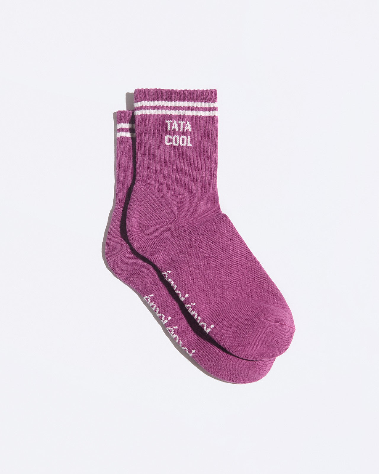 Les chaussettes Tata cool - plum