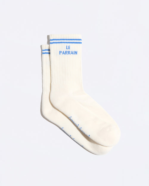 Les chaussettes Le parrain - crème - émoi émoi   - 1 