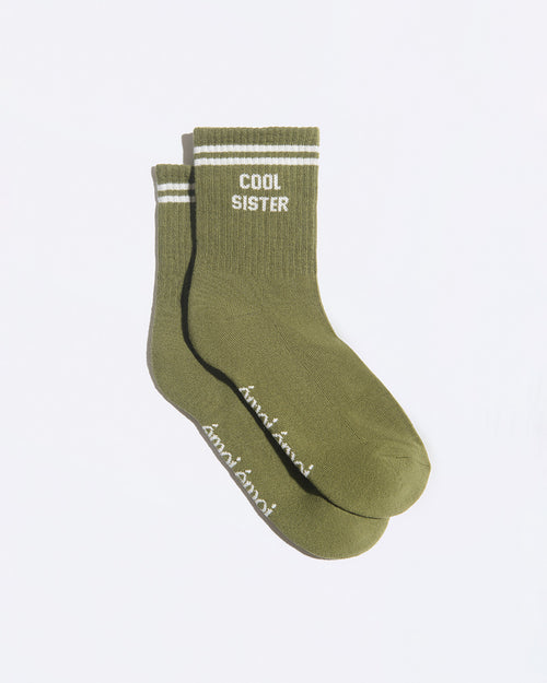 Les chaussettes Cool Sister - kaki - émoi émoi   - 1 