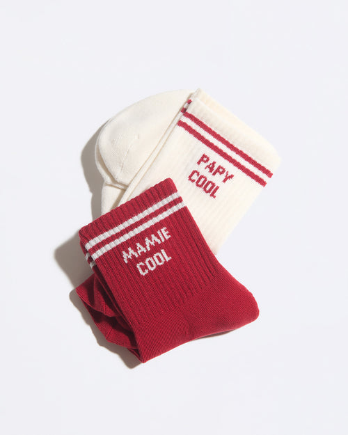 Les chaussettes Papy cool - crème - émoi émoi   - 4 