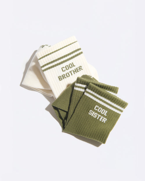 Les chaussettes Cool Brother - crème - émoi émoi   - 4 