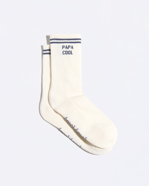 Les chaussettes Papa cool - crème - émoi émoi   - 1 