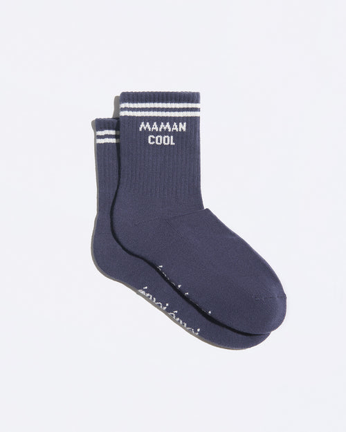 Les chaussettes Maman cool - encre - émoi émoi   - 1 