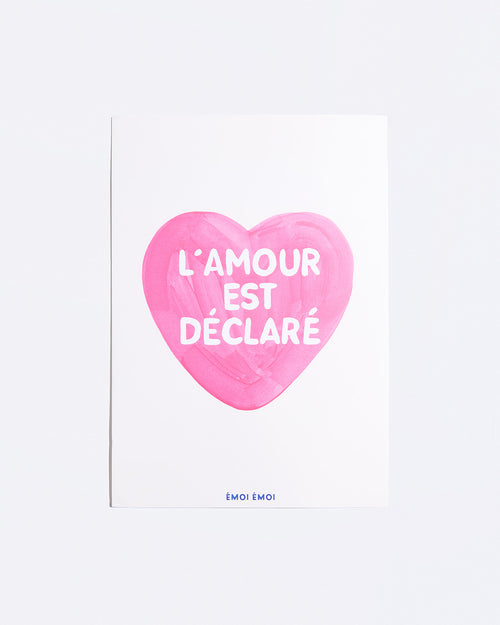 L'affiche L'amour est déclaré - rose - émoi émoi   - 2 