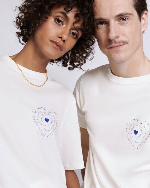 T-shirt manches longues en coton bio | blanc optical white homme T-shirt manches longues en coton bio | blanc optical white homme