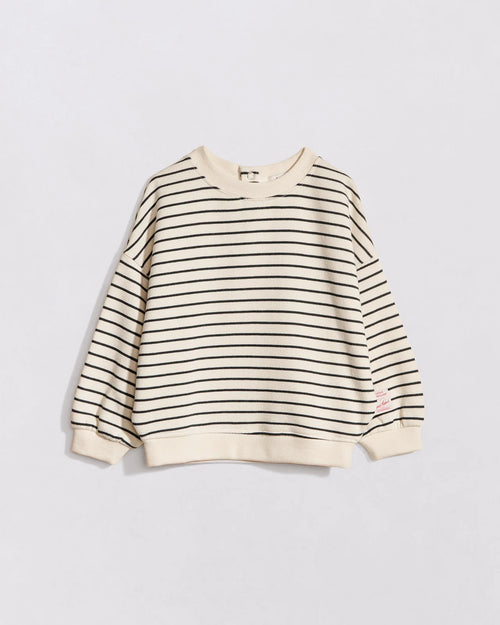 Le sweat Sam en coton bio - rayures - émoi émoi   - 1 