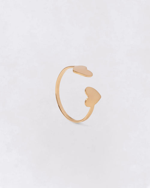 La bague Billie - dorée à l'or fin 24 carats - émoi émoi   - 1 