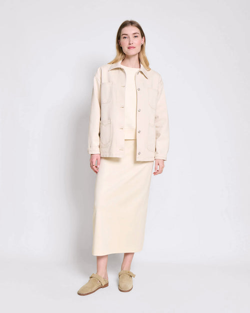 La jupe Alma en coton bio - crème - émoi émoi   - 4 