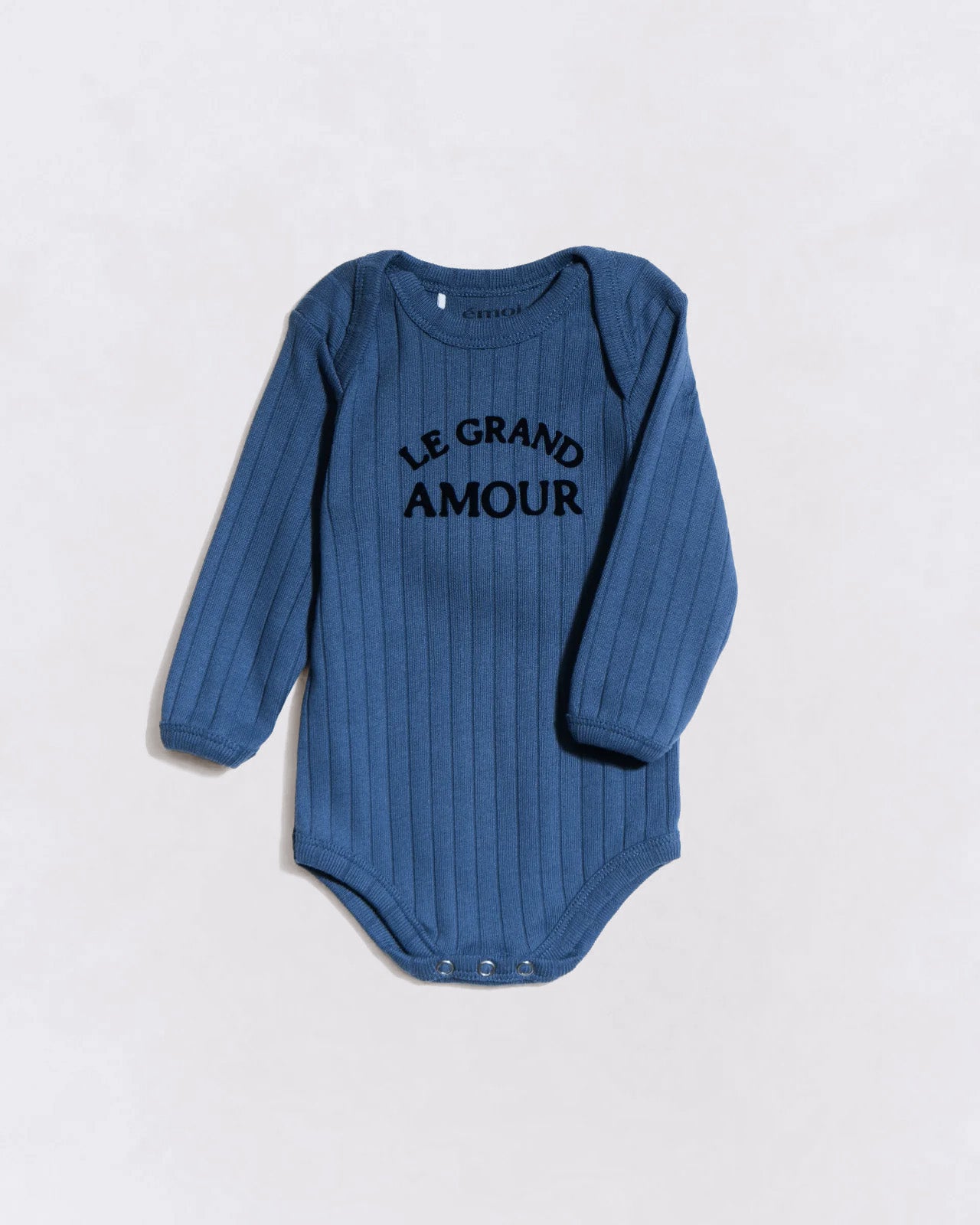 Le body Le grand amour en coton bio - bleu