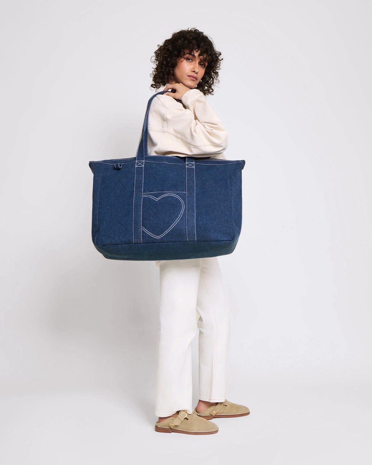 Le cabas Coeur en denim