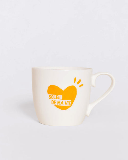 Le mug Soleil de ma vie - jaune - émoi émoi   - 1 