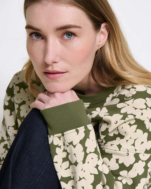 Le sweat Sky en coton bio - Fleurs sauvages - émoi émoi   - 1 