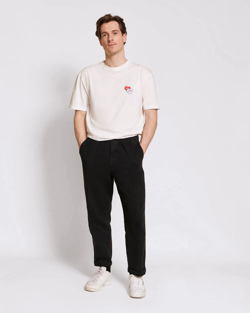 Le t-shirt Papa cool 2 cœurs en coton bio - blanc - émoi émoi   - 2 