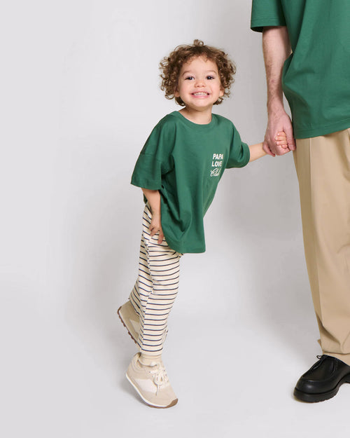 Le t-shirt Papa love club enfant en coton bio - spinach - émoi émoi   - 4 